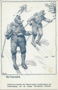 Feldpost 1. WK: Ski Patrouille ( Ski fahren ) ( Österr. Ungarischen Invaliden ) 