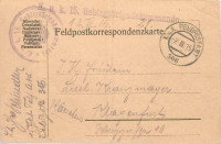 Feldpost 1. WK. K.u.K. 15. Gebirgsbrigadekommando Feldpostamt 306 1915  ( 57 )