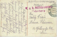 Feldpost 1. WK. K.u.K. Militärzensur Oderberg 1916 auf Oderberg AK Bahnhof usw  ( 75 )