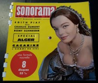 Sonorama Schallplatten Heft mit Romy Schneider Titelbild + Platte ( innen 8 Platten )