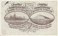 Deutschland: Gruss aus Dresden 1925 1. Deutsches Sächsisches Sängerbundfest Dresden 20 - 23 Juni 1925 mit Sonderstempel !