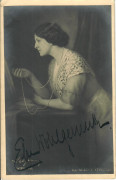 Elsa Wohlgemuth ( Burg Theater ) ( 1881 - 1972 ) Autogramm um 1914