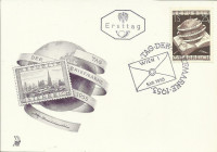 FDC: Nr: 1004 5.12.1953 Tag der Briefmarke Wien auf Merkur Sonderkarte 