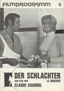04: Der Schlachter ( Claude Chabrol )Stephane Audran, Jean Yanne, Roger Rudel, Mario Beccaria, William Guerault, Antonio Passalia, Pascale Ferone