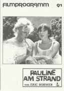 91: Pauline am Strand ( Eric Rohmer ) Amanda Langlet, Arielle Dombasle, Pascal Greggory, Feodor Atkine, Simon de la Brosse, Rosette, Michel Ferry, Marie Bouteloup