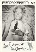 171: Das Testament des Orpheus ( Jean Cocteau ) Jean-Pierre Leaud, Nicole Courcel, Francoise Christophe, Henri Cremieux, Daniel Gelin, Philippe Juzau, Daniel Gelin, Claudine Auger, Jean Marais, Pablo Picasso,