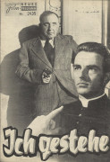 2935: Ich gestehe (I Confess) (Alfred Hitchcock) Montgomery Clift, O. E. Hasse, Anne Baxter, Karl Malden, Brian Aherne, Dolly Haas, Roger Dann, Charles Andre, Judson Pratt, Ovila Legare, Gilles Pelletier