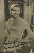 080: Mädchen zum Heiraten ( Wilhelm Thiele ) Renate Müller, Hermann Thimig, Wolf Albach-Retty, Gustl Stark-Gstettenbaur, Fritz Grünbaum, Willy Grill, Szöke Szakall, Oskar Sima, Gertrud Wolle