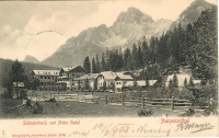 Italien: Gruß vom  Ampezzothal Schluderbach und Hohe Gaisl 1903 