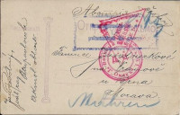 Kriegsgefangenpost Russland - Mähren 1915 Lager rote Zensuren  ( 29 )  
