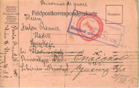 Kriegsgefangenpost Russland - Sibirien 1915 von Wien nach Russland  ( 56 )