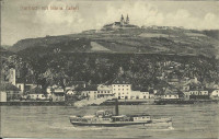 NÖ: Gruß aus Marbach / Maria Taferl 1912 mit Donau und Dampfer nach Wien