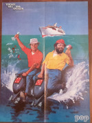 Bud Spencer & Terence Hill auf See Poster  /  Rückseite Nina Hagen Poster