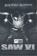12206: SAW VI ( Kevin Greutert ) Tobin Bell, Costas Mandylor, Mark Rolston, Betsy Russell, Shawnee Smith, Peter Outerbrridge, Samantha Lemole, Tanedra Howard, Caroline Cave, George Newbern, Darius McCrary, James Van Patten, Devon Bostick, Billy Otis