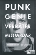 12352: Punk Genie Verräter Milliardär ( David Fincher ) Rooney Mara, Jesse Eisenberg, Andrew Garfield, Rashida Jones, Brenda Song, Justin Tomberlake, Joseph mazzello, Malese Jow, Max Mighella, Armie hammer, Marcella Lentz-Pope, Liam Ferguson, Josh Pence,