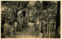 Tschechien: Gruß aus Praha 1955 Jüdischer Friedhof Judaika Grabmalgruppen