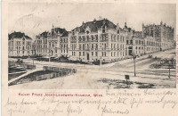 Wien I: K.k. Franz Josefs Landwehrkaserne Kaserne 1904 nach Groß Riedental NÖ.