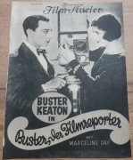 1235: Buster, der Filmreporter ( Edward Sedgwick ) Buster Keaton, Marceline Day, Harold Goodwin, Sidney Bracy, Harry Gribbon,