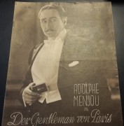 929: Der Gentleman von Paris ( H. D´Abbadie D´Arrast ) Adolphe Menjou, Nicholas Soussanin, Arlette Marchal, William Davidson, Lawrence Grant, Shirley O´Hara, Ivy Harris