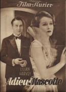 1189: Adieu Mascotte ( Wilhelm Thiele ) Lilian Harvey, Marietta Millner, Harry Halm, Igo Sym, Julius Falkenstein, Ernst Pröckl, Erika Dannhoff