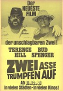 Zwei Asse trumpfen auf ( Sergio Corbucci )  Bud Spencer,  Terence Hill  ( Werbeflyer 2 Seiten A 4 ! )