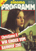 Nr. 15: Christiane F. wir Kinder vom Bahnhof Zoo ( Ulrich Edel ) Natja Brunkhorst, Thomas Haustein, Jens Kuphal, Reiner Woelk, Jan Georg Effler, Christiane Reichelt, Daniela Jäger, Kerstin Richter, Peggy Bussieck, Kerstin Malessa, Bernhard Janson, Chathri