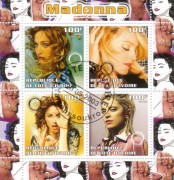 Cote d´ivoire 2003:  Madonna  Block mit Sonderstempel,
