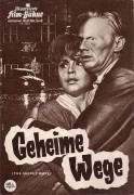 5822: Geheime Wege ( Phil Karlson ) Richard Widmark, Sonja Ziemann, Charles Regnier, Walter Rilla, Howard Vernon, Senta Berger, Heinz Moog, Hubert von Meyerinck, Oskar Wegrostek, Stefan Schnabel, Elisabeth Neumann-Viertel, Helmuth Janatsch, John Horsley, 