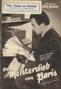 811: Der Meisterdieb von Paris ( Robert Hamer ) Eric Portman, Guy Rolfe, Nadia Gray, Edward Chapman, John Carol, Maurice Denham, George Cole, Harold Lang, John Salew, May Hallatt, James Hayter, Arthur Lowe, Sebastian Cabot, Jeremy Spenser, Madge Brinley, 