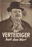 655: Der Verteidiger hat das Wort ( Werner Klingler ) Heinrich George, Carla Rust, Rudolf Fernau, Margit Symo, Karl Schönböck, Eduard von Winterstein, Claus Clausen, Walter Süßenguth, Andrews Engelmann, Ernst Legal