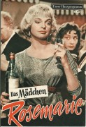 Das Mädchen Rosemarie ( Rolf Thiele ) Nadja Tiller, Peter van Eyck, Carl Raddatz, Gert Fröbe, Werner Peters, Karin Baal, Mario Adorf, Horst Frank, Helen Vita, Hubert von Meyerinck,
