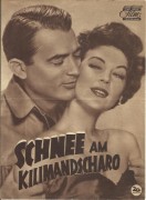 Schnee am Kilimandscharo ( Ernest Hemingway ) Gregory Peck, Susan Hayward, Ava Gardner, Hildegard Knef, Leo G. Carroll, 