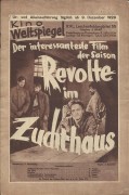 Film im Bild 16 :  Revolte im Zuchthaus ( Premiere Weltspiegel Kino )   ( Russe )  W. Taskia, A. Schilinski,