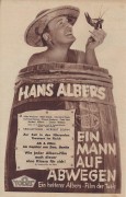 Ein Mann auf Abwegen ( Herbert Selpin ) Hans Albers, Hilde Weissner, Hilde Sessak, Charlotte Thiele, Werner Fuetterer, Peter Voss,  ( GV )