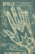 IFK: Nr: 262 : M ( Fritz Lang ) ( Premiere ) Peter Lorre, Ellen Widmann, Gustaf Gründgens, Fritz Odemar, Paul Kemp, Theo Lingen, Ernst Stahl Nauchbaur, Otto Wernicke, Theodor Loos, Karl Platen,