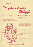 Der geheimnisvolle Struppi ( Walt Disney ) ( Werbezettel Kolosseum Kino Wien IX )