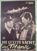 1037: Die letzte Nacht der Titanic (Roy Baker) Kenneth More, Ronald Allen, Robert Ayres, Honor Blackman, Anthony Bushell, John Cairney, Jill Dixan, David McCallum, James Dyrenfarth, Michael Goodliffe
