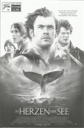 13355: Im Herzen der See ( Ron Howard ) Chris Hemsworth, Benjamin Walker, Cillian Murphy, Brendan Gleeson, Ben Whishaw, Michelle Fairley, Tom Holland, Paul Anderson, Frank Dillane, Edward Ashley, Sam Keeley, Charlotte Riley, Donald Sumpter, Richard Bremme