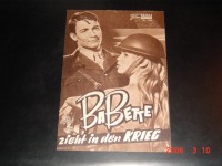 1545: Babette zieht in den Krieg (Christian-Jaque) Brigitte Bardot, Jacques Charrier, Hannes Messemer, Yves Vinceni, Ronald Howard, Francis Blanche, Rene Havard, Jacques Hilling, Alain Bouvette, Max Elloy, Mona Goya, Viviane Gosset, Pierre Bertin, Francoi