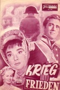 216:  Krieg und Frieden (King Vitor) (Rosa) Audrey Hepurn, Anita Ekberg, Henri Fonda, Mel Ferrer, Viittorio Gassman, John Mills, Herbert Lom, Oscar Homolka, Helmut Dantine, Barry Jones, Lea Seidl, Anna Maria Ferrero, Milly Vitale, Jeremy Brett, May Britt