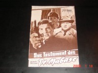 2849: Das Testament des Dr. Mabuse (Werner Klingler) Gert Fröbe, Senta Berger, Helmut Schmid, Charles Regnier, Walter Rilla, Harald Juhnke, Lean Askin, Anna Savo, Claus Tinney, Zeev Berlinski, Albert Bessler