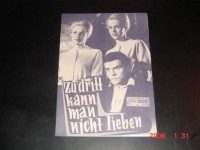 3476: Zu dritt kann man nicht lieben ( Serge Friedman ) Alice und Ellen Kessler, Jacques Riberolles, Ginette Leclerc, Jean Mercure, Daniel Sorano