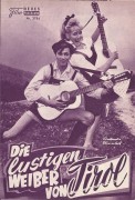 3784: Die lustigen Weiber von Tirol (Hans Billian) Gus Backus,  Rudolf Prack, Margitta Scherr, Hannelore Auer, Heli Finkenzeller, Vera Comployer, Renate Küster, Gus Backus, Richard Rüdiger, Herta Fahrenkrog, Peter W. Staub