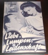 443: Liebe, Lumpen, Leidenschaft (Patrice Dalley) Eddie Constantine, Dominique Wilms, Mireille Granelli, Moustache, Bernard Dheran, Christian Mery, Yves Brainville, Mauricet, Robert Lombard, Henri Garcin, Corinne Casals, Irene Paula, Jacques Hilling
