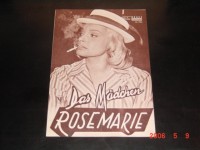 945: Das Mädchen Rosemarie ( Rolf Thiele ) Nadja Tiller, Peter van Eyck, Carl Raddatz, Gert Fröbe, Hanne Wieder, Jo Herbst, Werner Peters, Karin Baal, Erich von Loewis, Arno Paulsen, Tilo von Berlepsch, Hubert von Meyerinck
