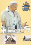 Papst Johannes Paul II,   Maximum Karte Nr: 08/87