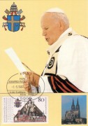 Papst Johannes Paul II,   Maximum Karte Nr: 07/87