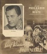 1748: Auf Wiedersehen Franziska ! ( Helmut Käutner ) Hans Söhnker, Marianne Hoppe, Rudolf Fernau, 