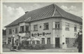 NÖ: Gruß aus Neumarkt an der Ybbs ca. 1940 Gasthaus Hans Weginger mit Tankstelle und Hakenkreuz
