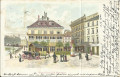 Wien II : Gruß vom Cafe Stierböck + Buchdruckerei um 1900